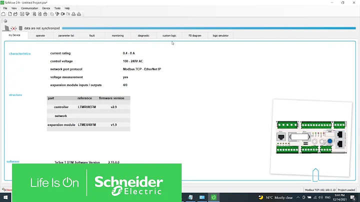 How to Simulate Tesys T Custom Logic Program in SoMove | Schneider Electric Support