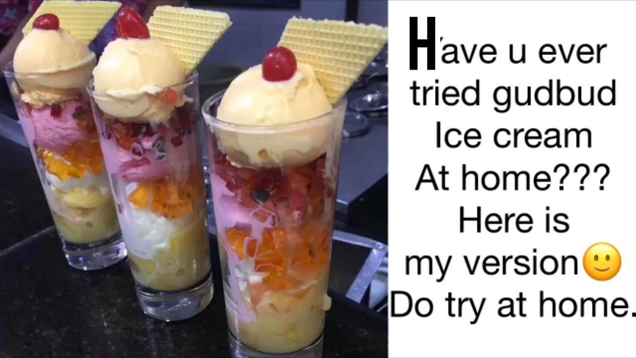 Gudbud ice cream at home mangalore special gudbud ice cream / gadbad