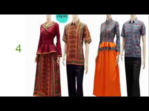 model baju gamis batik muslimah - desain baju batik wanita ...