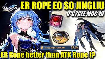 ER ROPE 0 CYCLE JINGLIU !! E0 S0 (F2P LC) MOC 10 First Half | ER Rope Better than ATK Rope !?