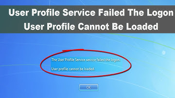 User Profile Cannot Be Loaded