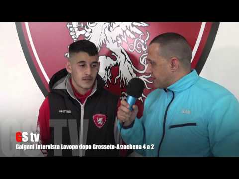 Gs Tv - Galgani intervista Lavopa dopo Grosseto-Arzachena 4 a 2