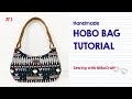 Cara membuat tas Hobo (pola PDF gratis) - Tutorial by Mikocraft