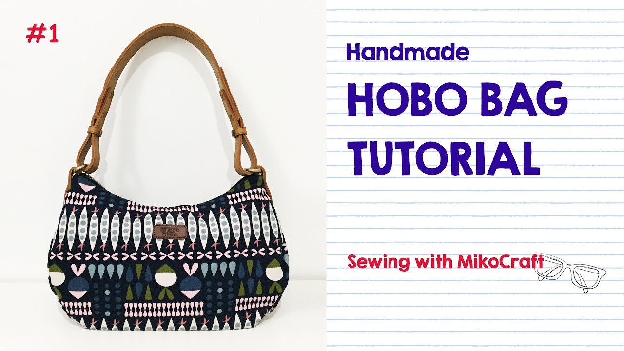 Pola hobo bag L, shoulder bag - sewing pattern and tutorial