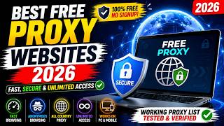 Best Free Proxy Websites 2026  Fast, Secure & Unlimited Access ✅