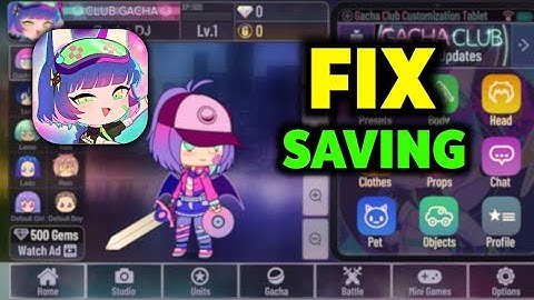 How To Save OC in Gacha Club | Fix Not Saving