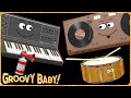 Hip hop  baby sensory music  funky fresh music with animated instruments