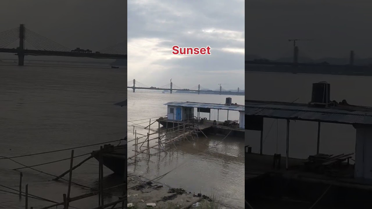 🌅 Sunset Over Brahmaputra | Magical Evening in Guwahati 