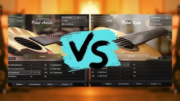 Picked Acoustic VS Picked Nylon // Native Instruments Session Guitarist Kontakt Library Comparison