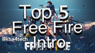 أفضل 5 انترو لعبة فري فاير تحميل مجاني بدون نص جزء أول Top 5 Free Fire Intro  No Text Free Download