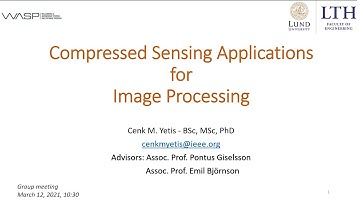 Compressed sensing applications for image processing