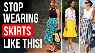 7 Skirt Styling Mistakes That Cheapen Your Look  - 60+ Women's Fashion