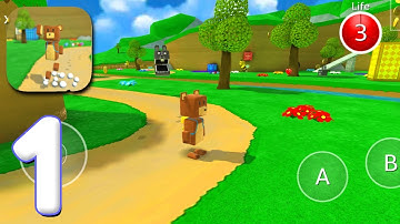 Super Bear Adventure - Gameplay Walkthrough Part 1 - Tutorial & Turtletown (iOS, Android)