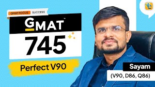 GMAT 745 | 100th Percentile with Perfect V90 - YouTube