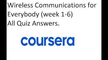 Wireless Communications for Everybody |  All Quiz Answers | Yonsei University