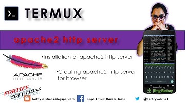Termux- Installation and running of apache2 http server