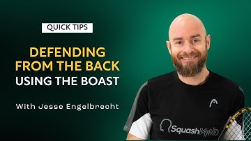 Squash Tips: Defending From The Back Using The Boast | With Jesse Engelbrecht