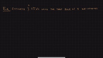 M 5-2: Riemann Sums & Trapezoid Rule - Examples 2