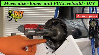 Mercruiser Alpha outdrive lower unit rebuild  Full DIY rebuild