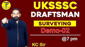 UKSSSC Draftsman 2022 Surveying -02  ||kc sir ||Uttarakhand draftsman vacancy 2022 civil
