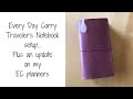 Every Day Carry Traveler's Notebook setup... and an update!