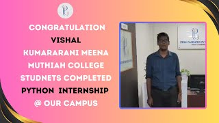 CONGRATULATION  || VISHAL || PYTHON || INTERNSHIP || IZEON IT TRAINING @IzeonITTraining