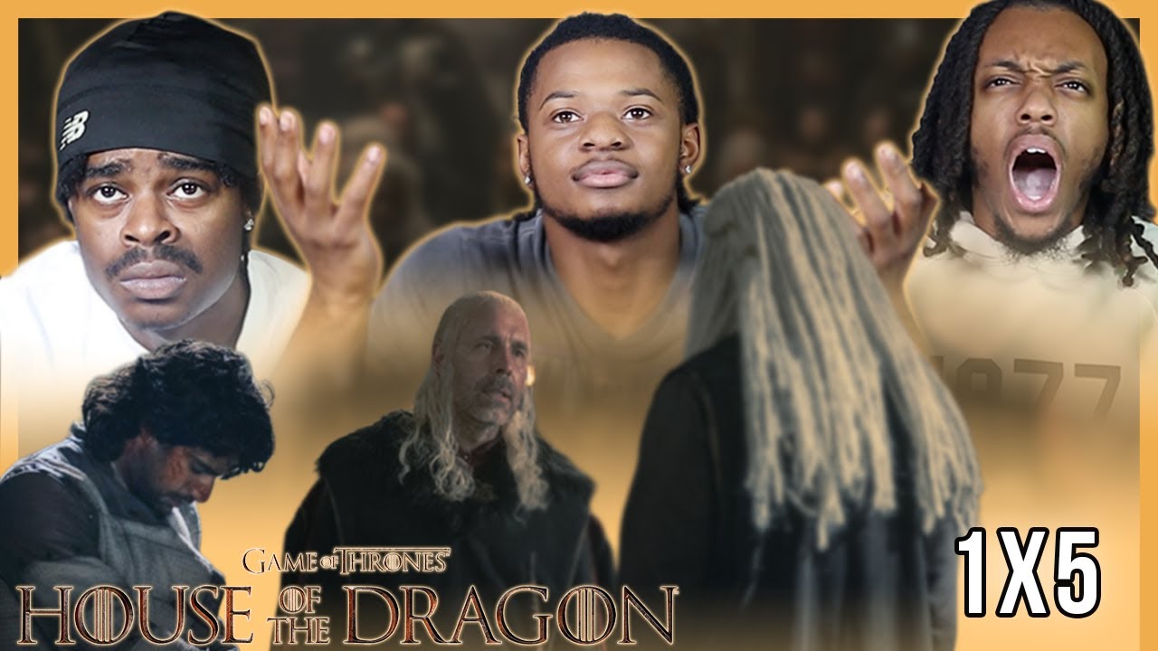 FIGHT NIGHT AT DINNER!!! | HOUSE OF THE DRAGONS "WE LIGHT THE WAY" GROUP REACTION!! | 1x5