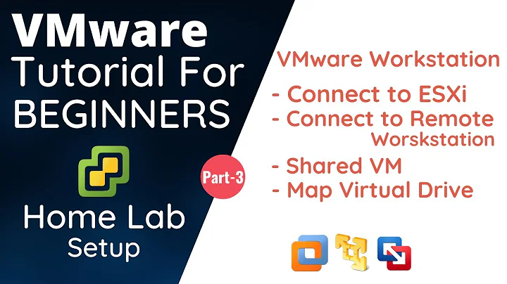 Connect To Esxi, Mount Virtual Drive and Shared VM | VMware Tutorial For Beginners | Part-3