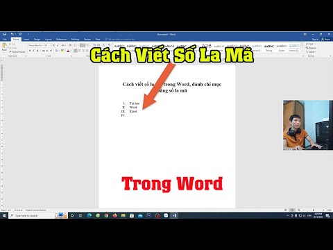 Cách viết số la mã trong word Mới Nhất