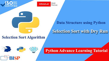 Selection Sort in Python | Data Structure in Python | Data Science Basics