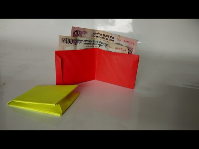 paper se purse kaise banaya jata hai, कागज के पर्स बनाने का तरीका, how to  make paper purse origami - YouTube