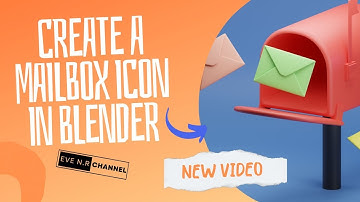 Create a mailbox icon in blender