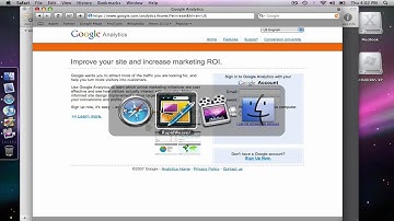 RapidWeaver HD Screencast: Using Google Analytics