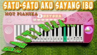 Satu-Satu Aku Sayang Ibu || Tutorial Not Pianika Melodica