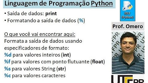 [Python] Aula 19: Saída de Dados (print) - Formatando a saída (%)