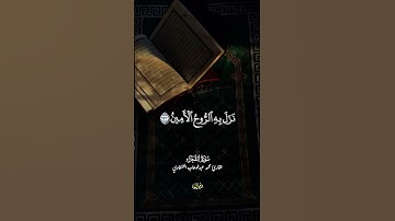 وإنه لتنزيل رب العالمين... محمد عبد الوهاب الطنطاوي #تلاوة #قران