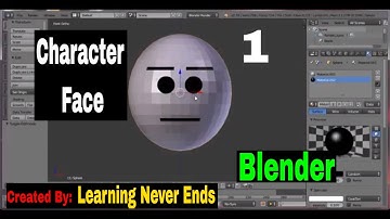 Blender Tutorial 1: Create Character Face in Hindi | Learning Never Ends