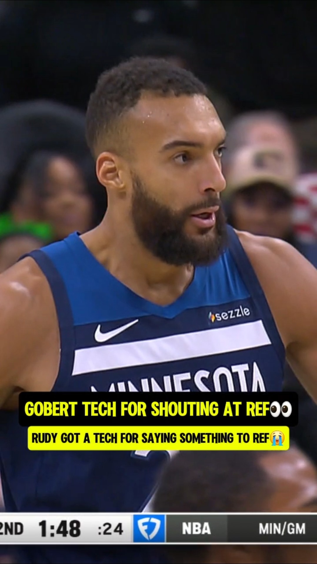 Rudy wasn't Happy with the ref?