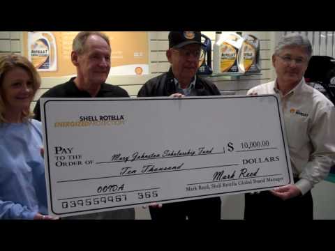 Shell Rotella $10000 check to OOIDA scholarship pr...