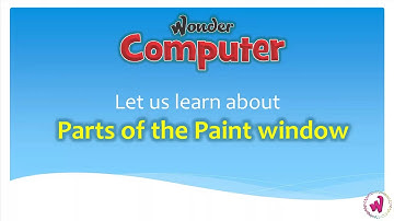 Class 1 | Ch 6 | Parts of the Paint window - Wonder Computer