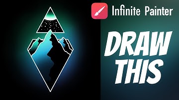 Minimal Mountains - Infinite Painter Tutorial #10