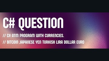 CodePark 0015 : ATM Application: Deposit, Withdraw, and Balance Check | C# Programming | Ubuntu