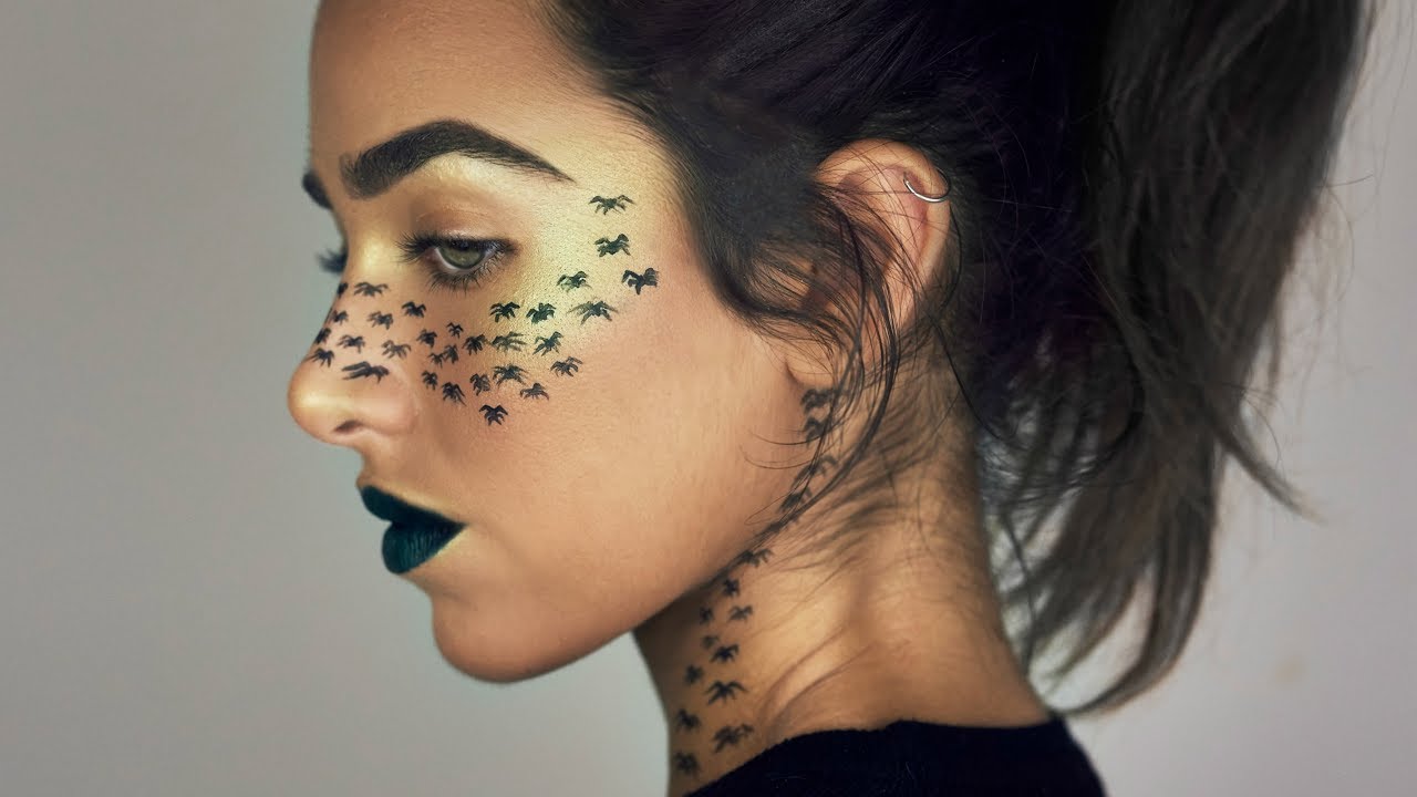 Quick Easy Halloween Makeup Spider Freckles YouTube