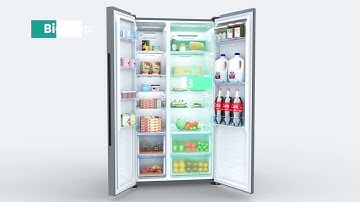 Side-by-Side Fridge | 518LRFGB 518L Inverter (30 seconds) | Hisense Kenya