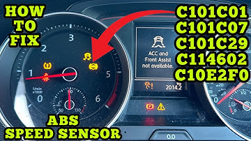VW Audi Seat Skoda C101C C114602 C10E2F0 ABS Wheel Speed Sensor | How To Fix DIY