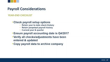 Sage Year End Processing Tips