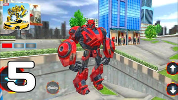 Grand Robot Car Transform 3D Game - Level 14-16 Part 5 (Android GamePlay Walkthrough)