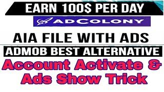 How To Make Ad Colony Self Click App For Free 2023 | Best Admob Alternative Ads Network Application