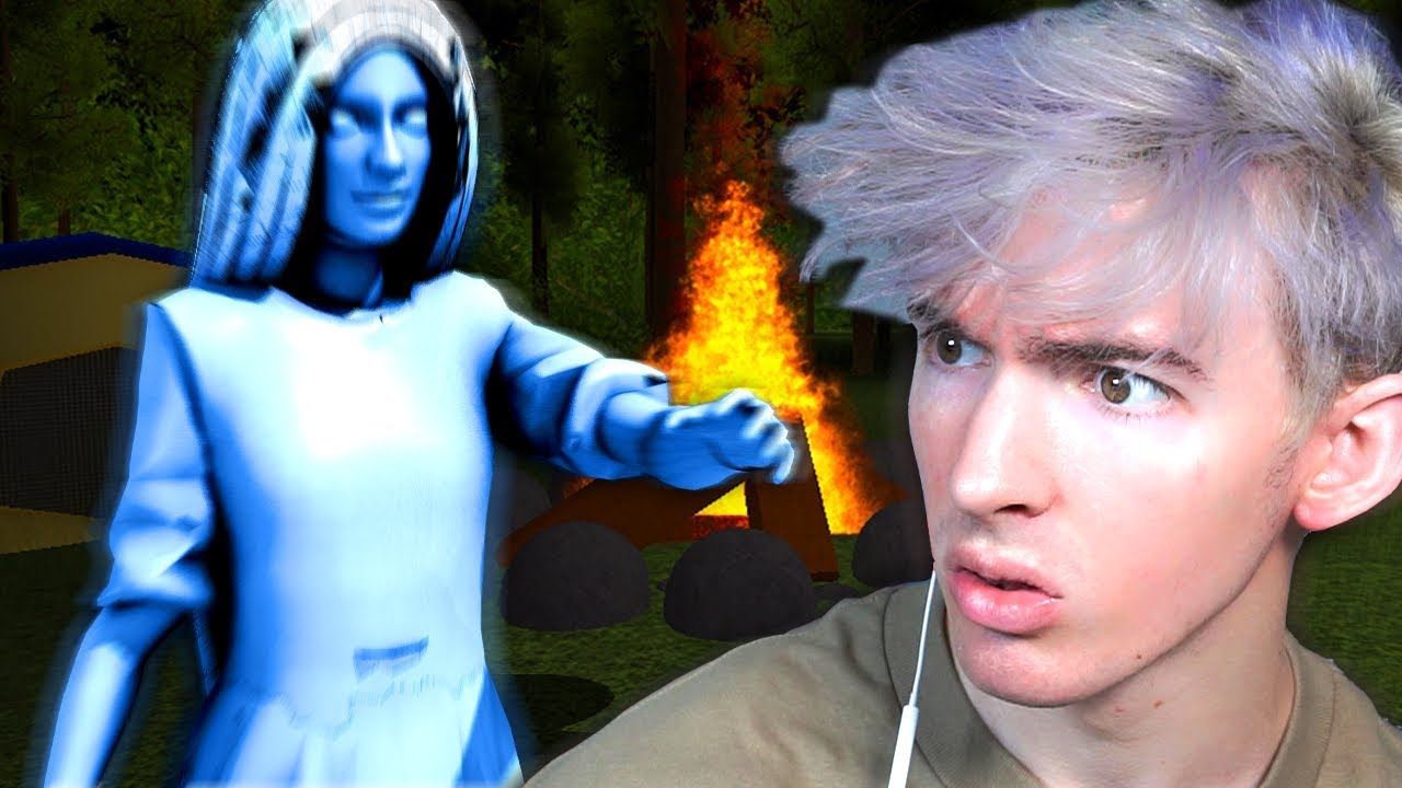 We Saw A Ghost In Roblox Camping Youtube
