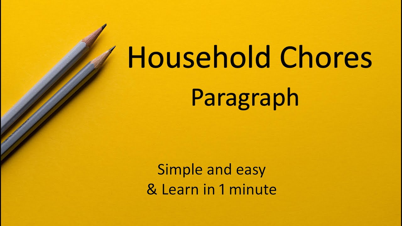 household chores essay conclusion